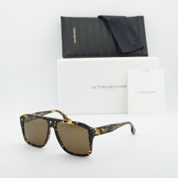 Victoria Beckham VB671S 012 Square Sunglasses – Havana/Brown main image 8